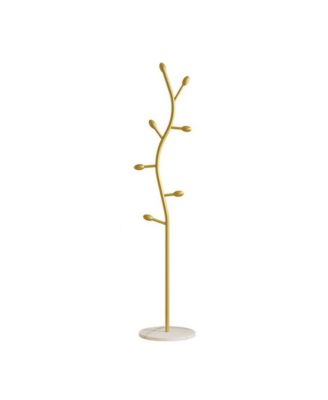 Heavy-Duty Clothing Rack with Marble Base, Freestanding Clothes Hanger