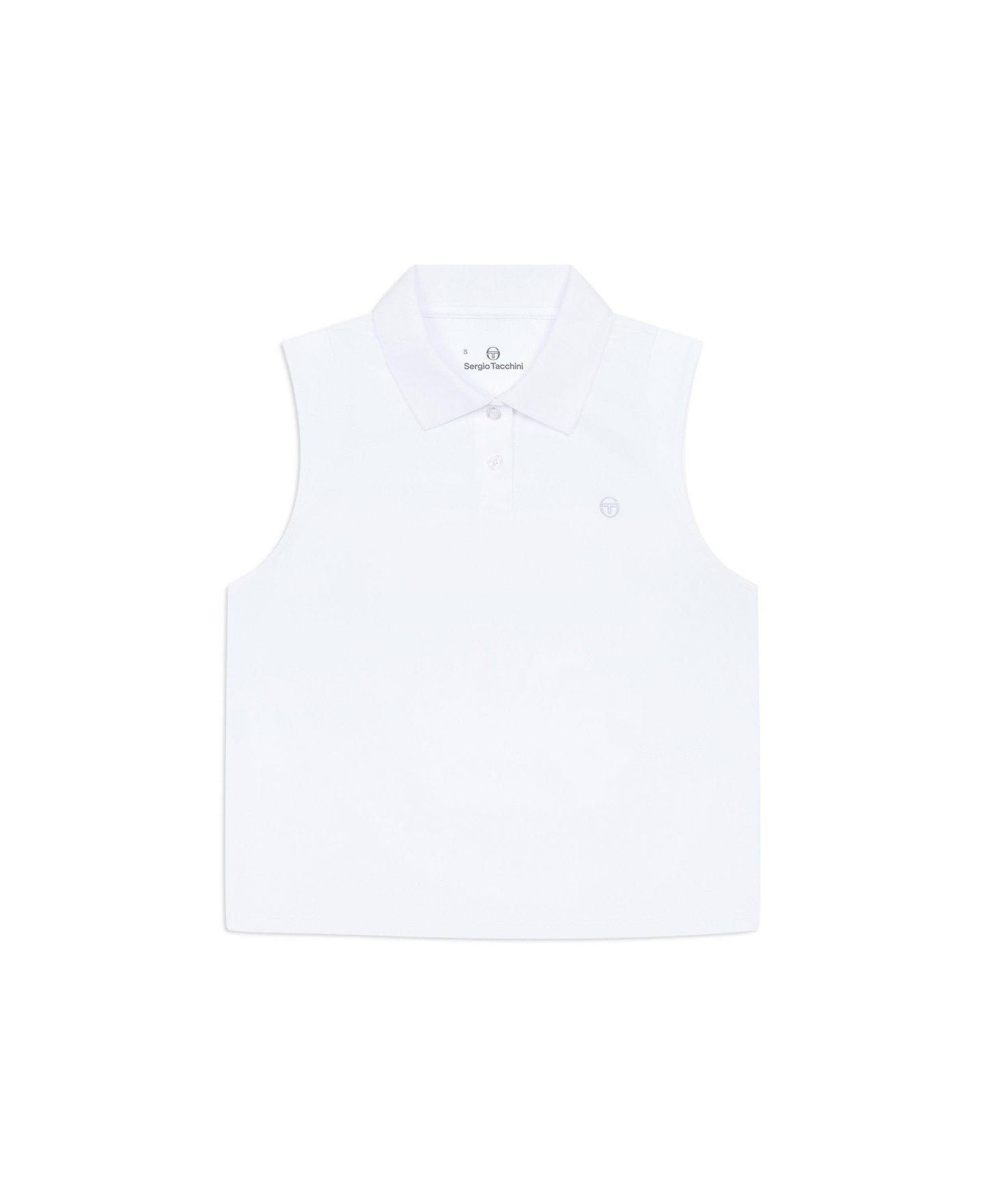 Женское поло Sergio Tacchini Nilda Sleeveless Regular-Fit Polo, цвет: Яркий белый — фото 5