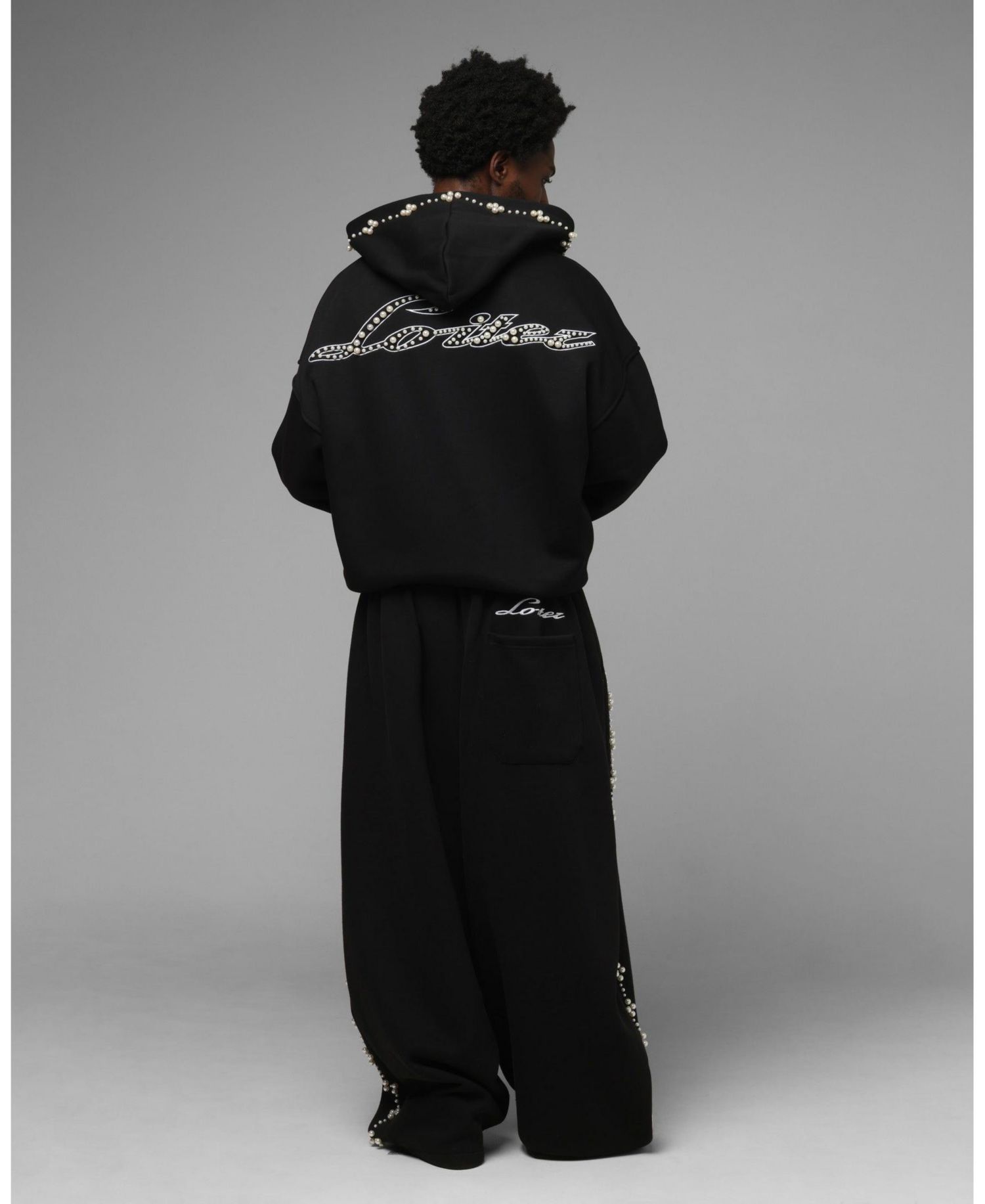 Men's Oversized Graphic Full-Zip Hoodie