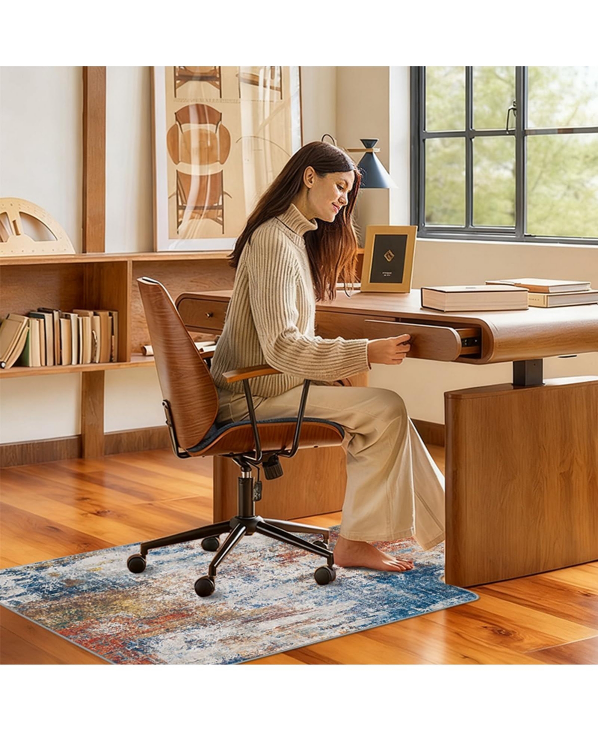 Danrong Heavy Duty Office Chair Mat For Hardwood Floors And Tile Floor Protector