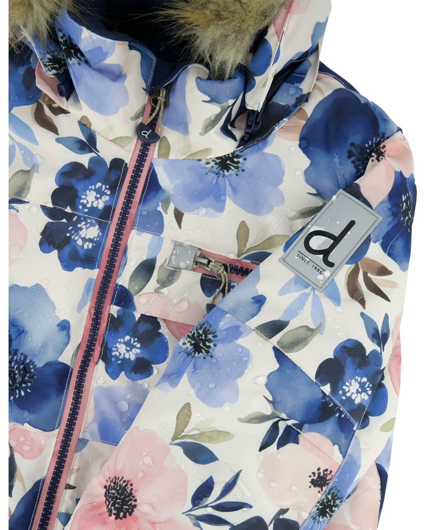 Girls' 4-16 Play Watercolor Flower Print Technical Jacket and Pants, 2-Piece Set