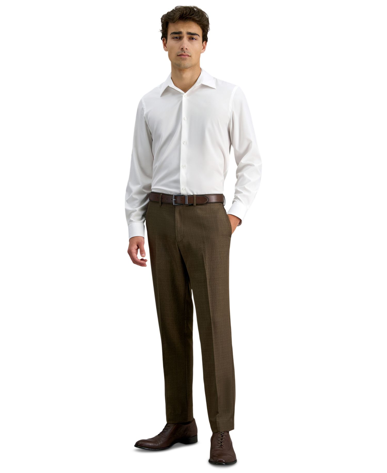 Men's Slim-Fit Stretch Dress Pants