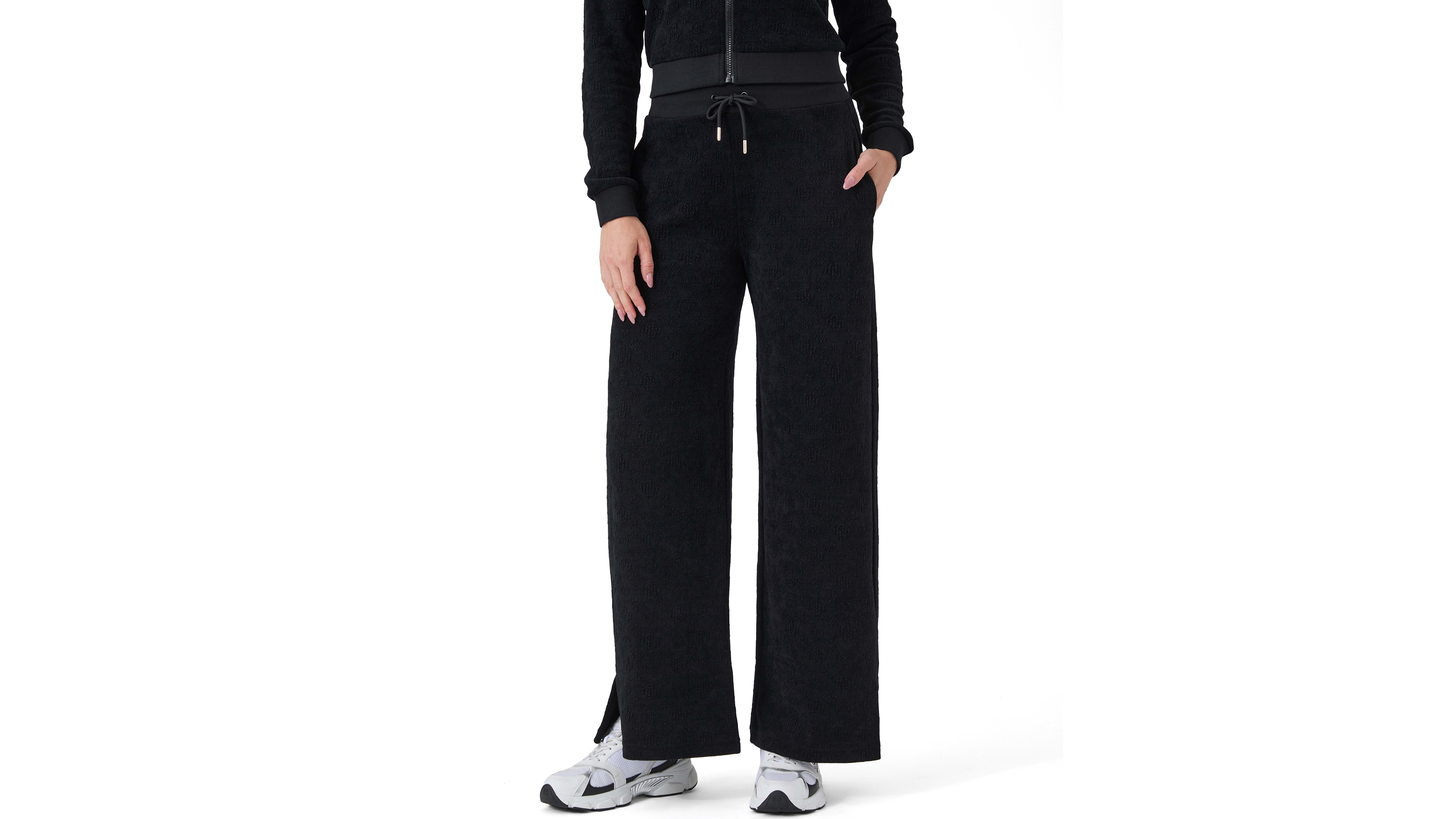 Guess Women's Laudomia High-Rise Wide-Leg Drawstring Pants
