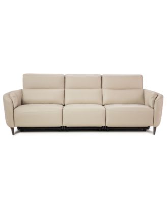 Placido Leather 3-Piece Motion Sofa