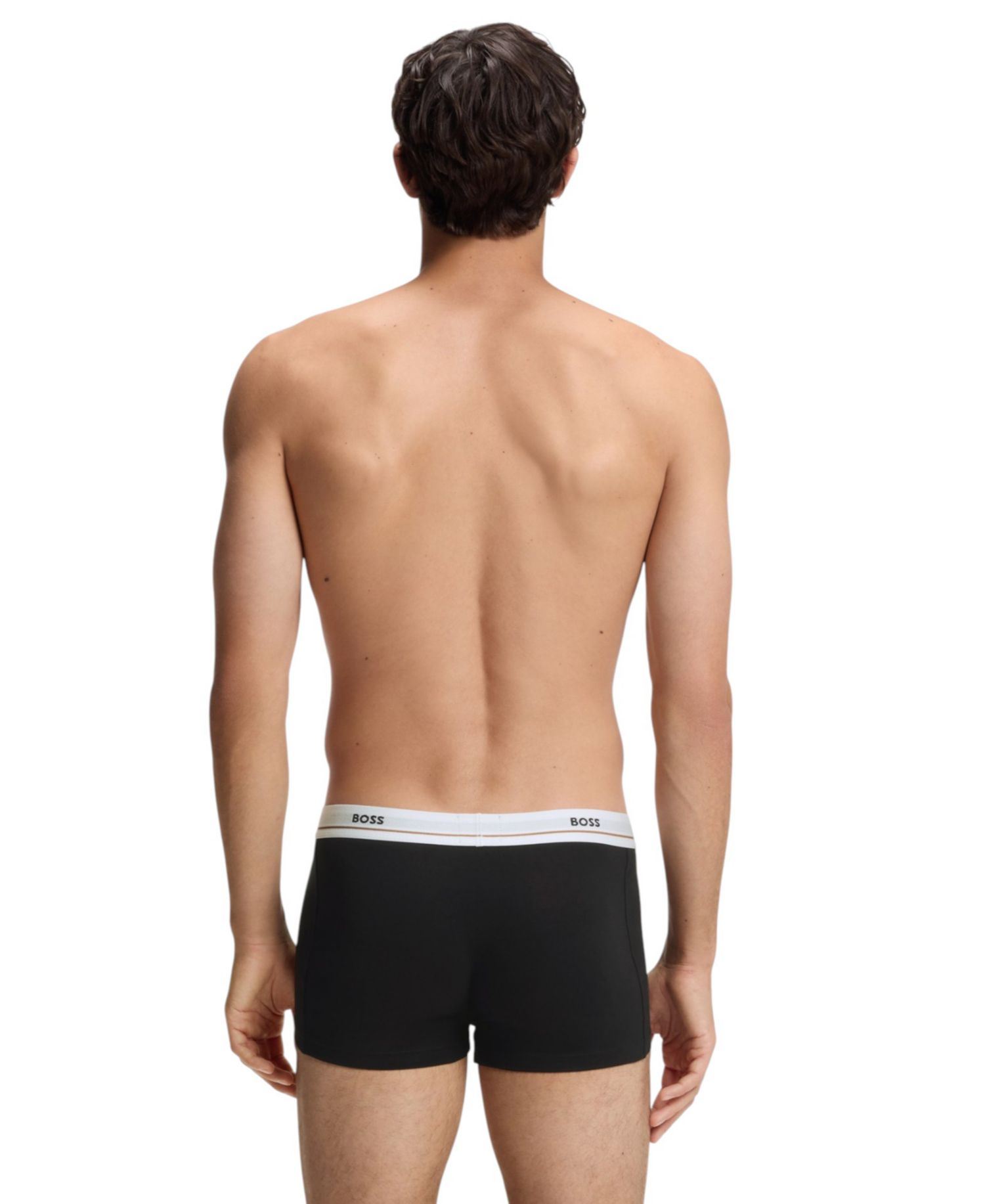 Men's Essential Cotton Logo-Waistband Trunks, 5-Piece Set