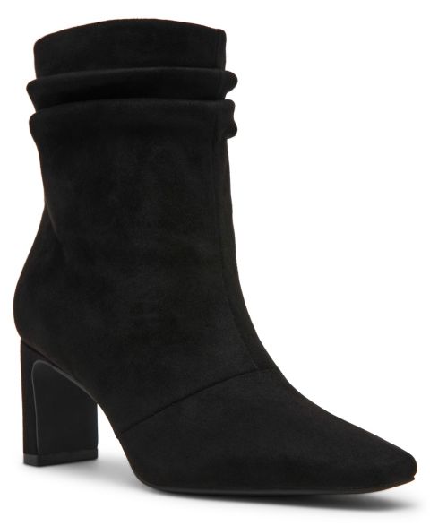 Женские ботинки Anne Klein Cabrini Block Heel Square Toe Booties, цвет: Чёрный