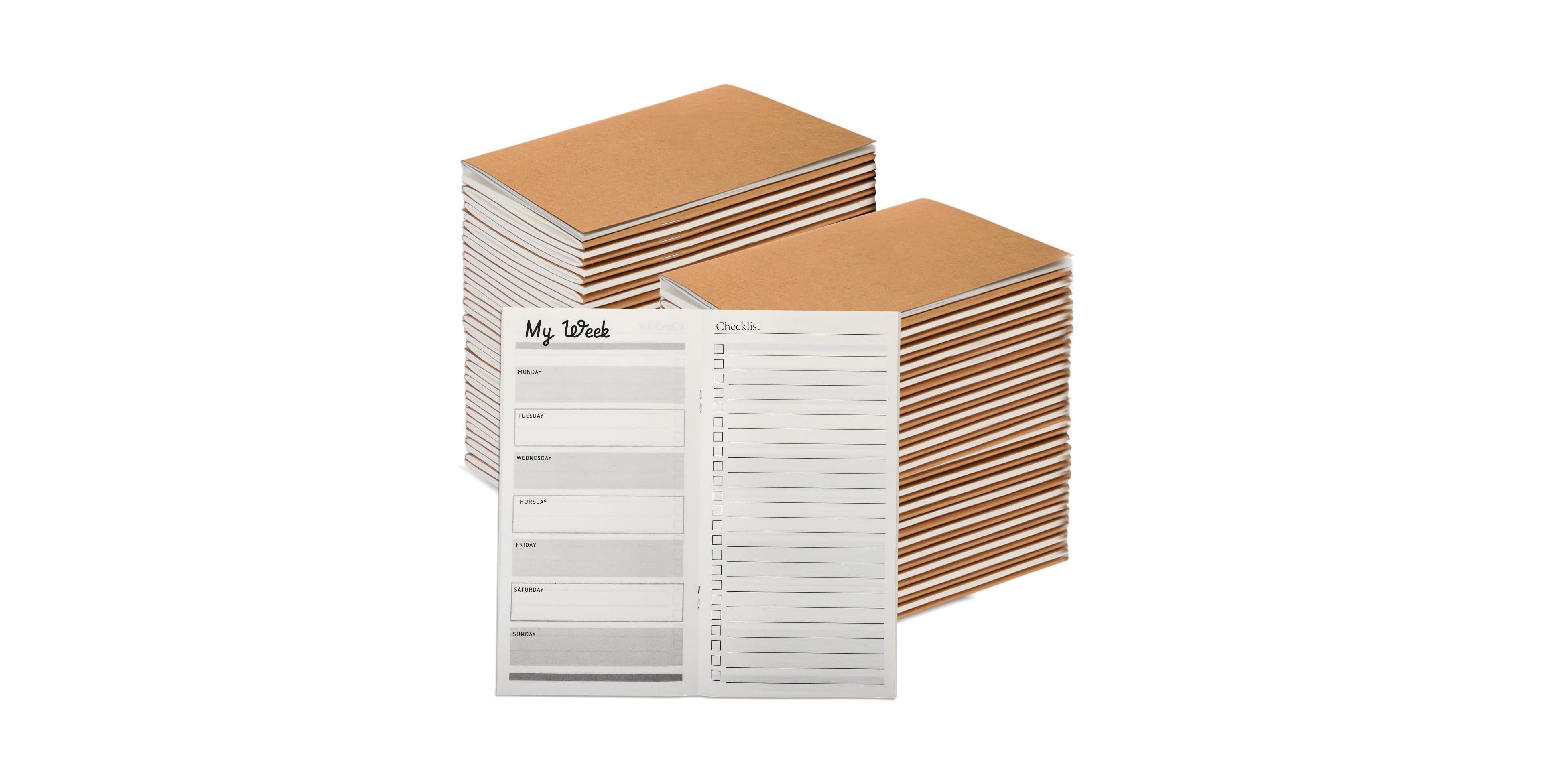 Danrong 50 Bulk Pocket Weekly Planner Daily To Do List Journal For School Teacher Gifts