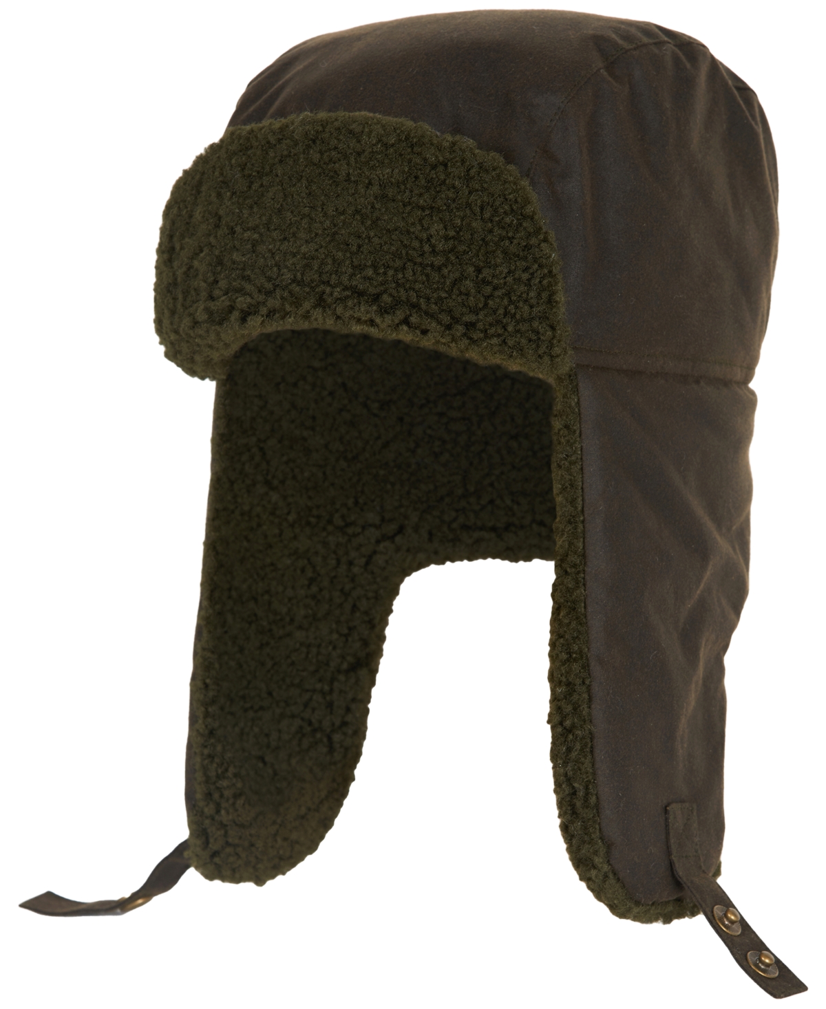 Barbour Waxed-Cotton Fleece-Lined Morar Trapper Hat