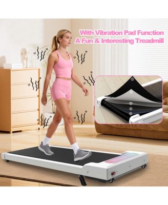 2.0HP Brushless Folding Under-Desk Treadmill With Incline and 300-LBS Carbon-Steel Frame