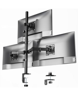 Dual Monitor Adjustable Full-Motion Arms Desk Mount, Compatible with Most 17" to 32" Monitors