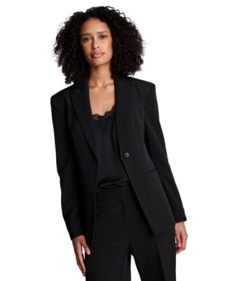 Women’s Luxe Stretch Twill One-Button Blazer