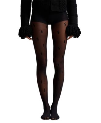Women's Allover Pony Pattern Control Top 20 Denier Tights