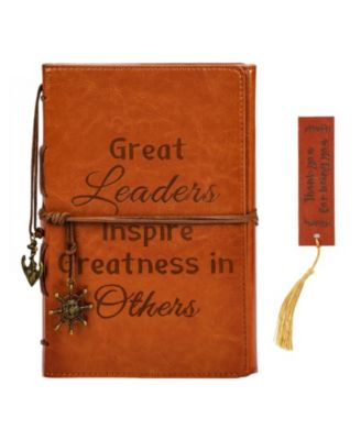 PU Leather Journal Notebook Appreciation Farewell Retirement Gift for Coworker Friend Boss