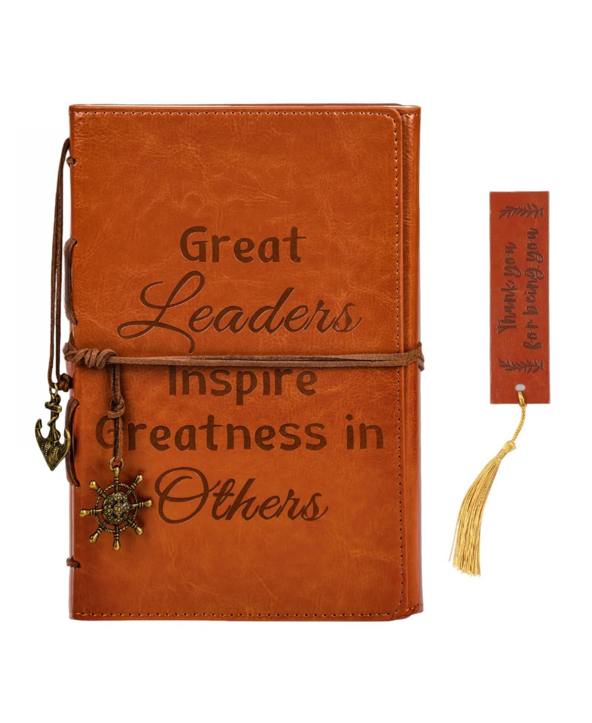 Danrong Pu Leather Journal Notebook Appreciation Farewell Retirement Gift for Coworker Friend Boss