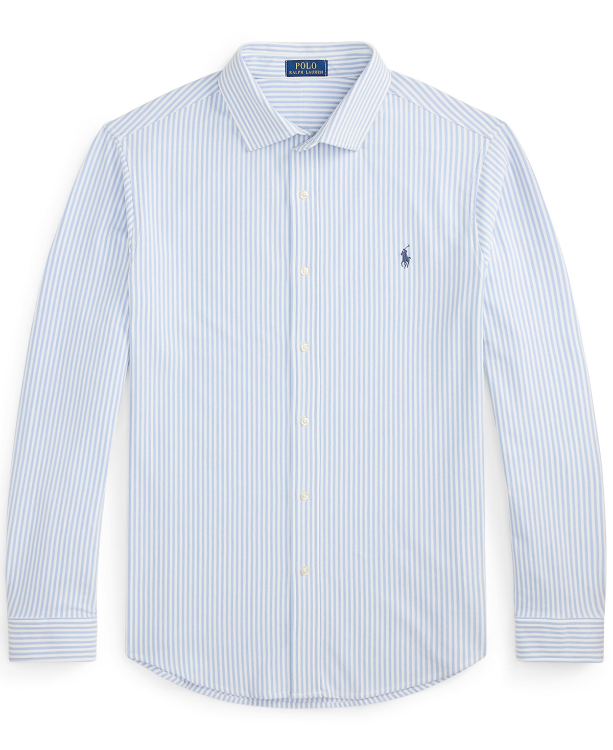Polo Ralph Lauren Men's Big & Tall Striped Stretch Knit Oxford Shirt