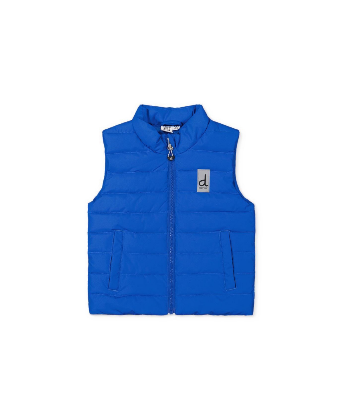 Deux par Big Boys 7-14 Sleeveless Quilted Mid-Season Vest Blue