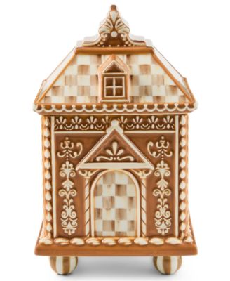 Mocha Check Gingerbread Small Canister