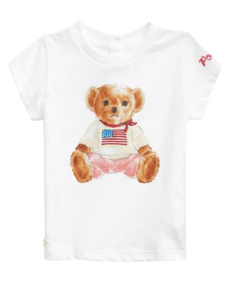 Baby Girls' Polo Bear Graphic Short-Sleeve T-Shirt