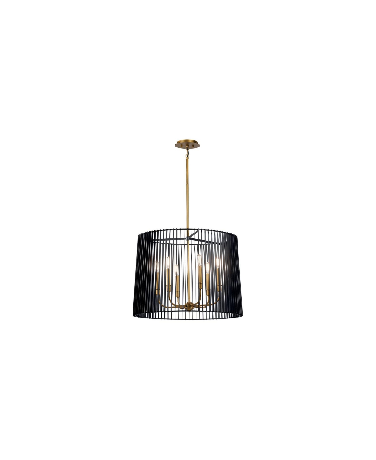Kichler Linara 26" Wide and Brass 6-Light Chandelier
