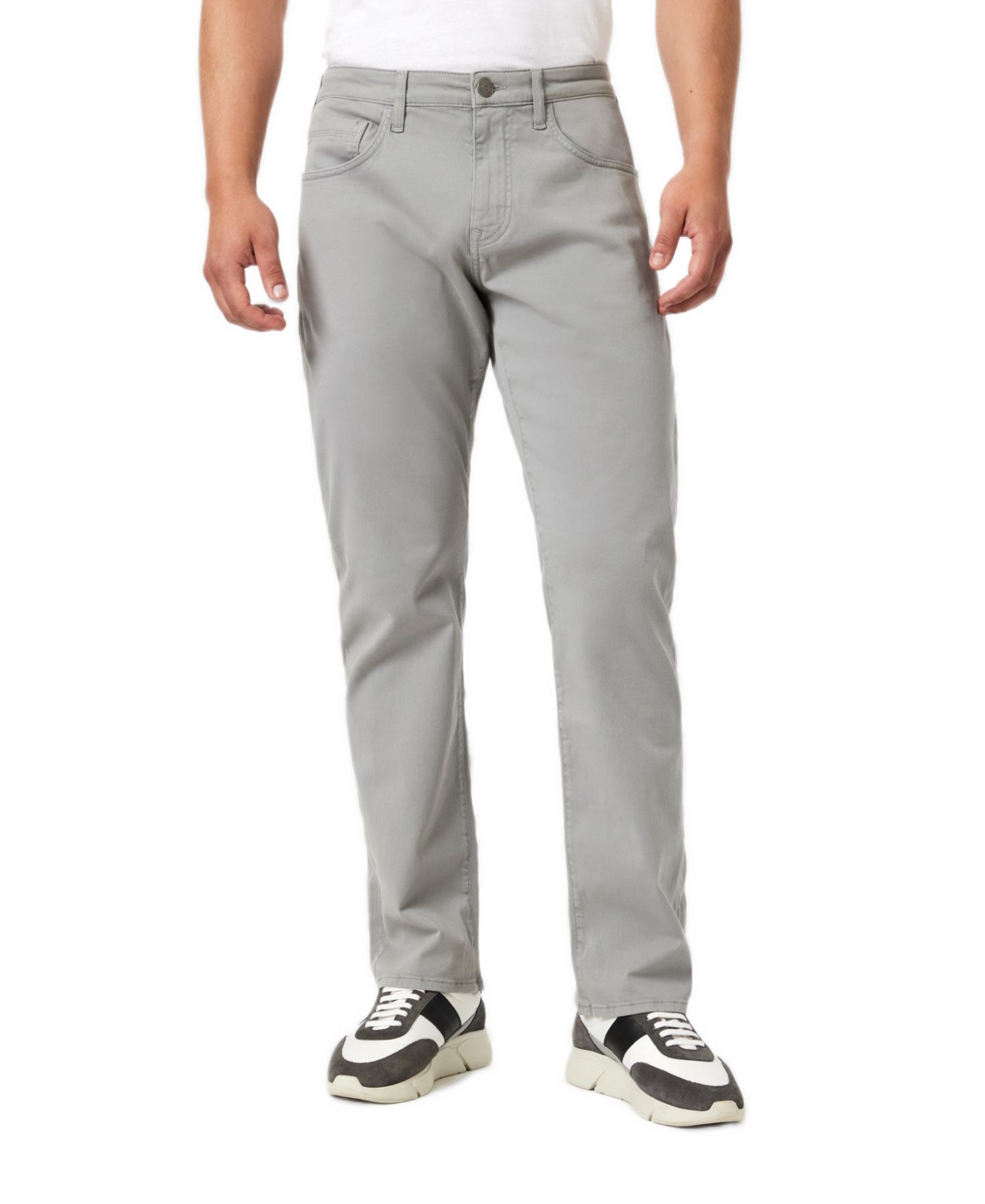 Men's Matt Relaxed Straight-Leg Casual Twill Pants