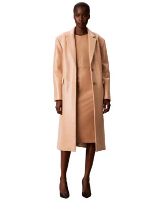 Women's Two-Button Sequined Overcoat