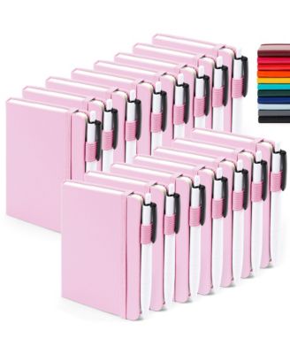 Mini Hardcover Lined Journals Notebooks Bulk With Pen Holder For School Business