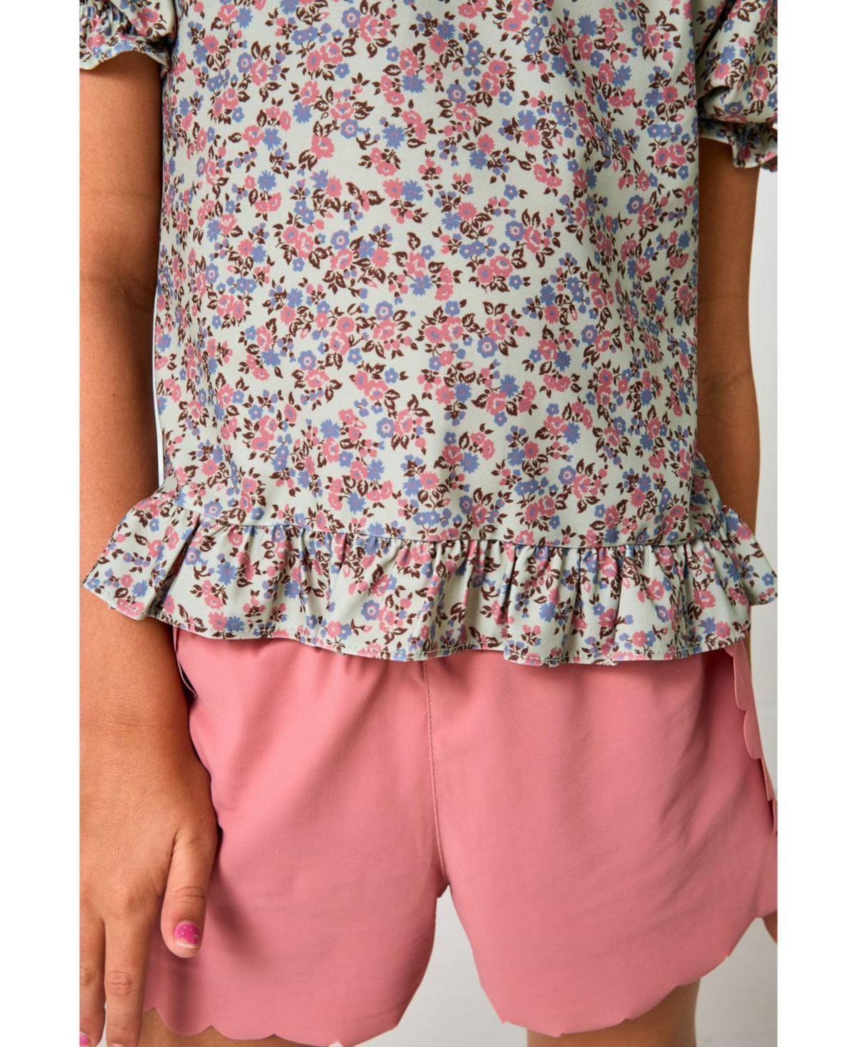 Courtside Kids Girls' 2-16 Ruffle Tee