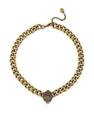 London Faux-Stone Signature Eagle Collar Necklace