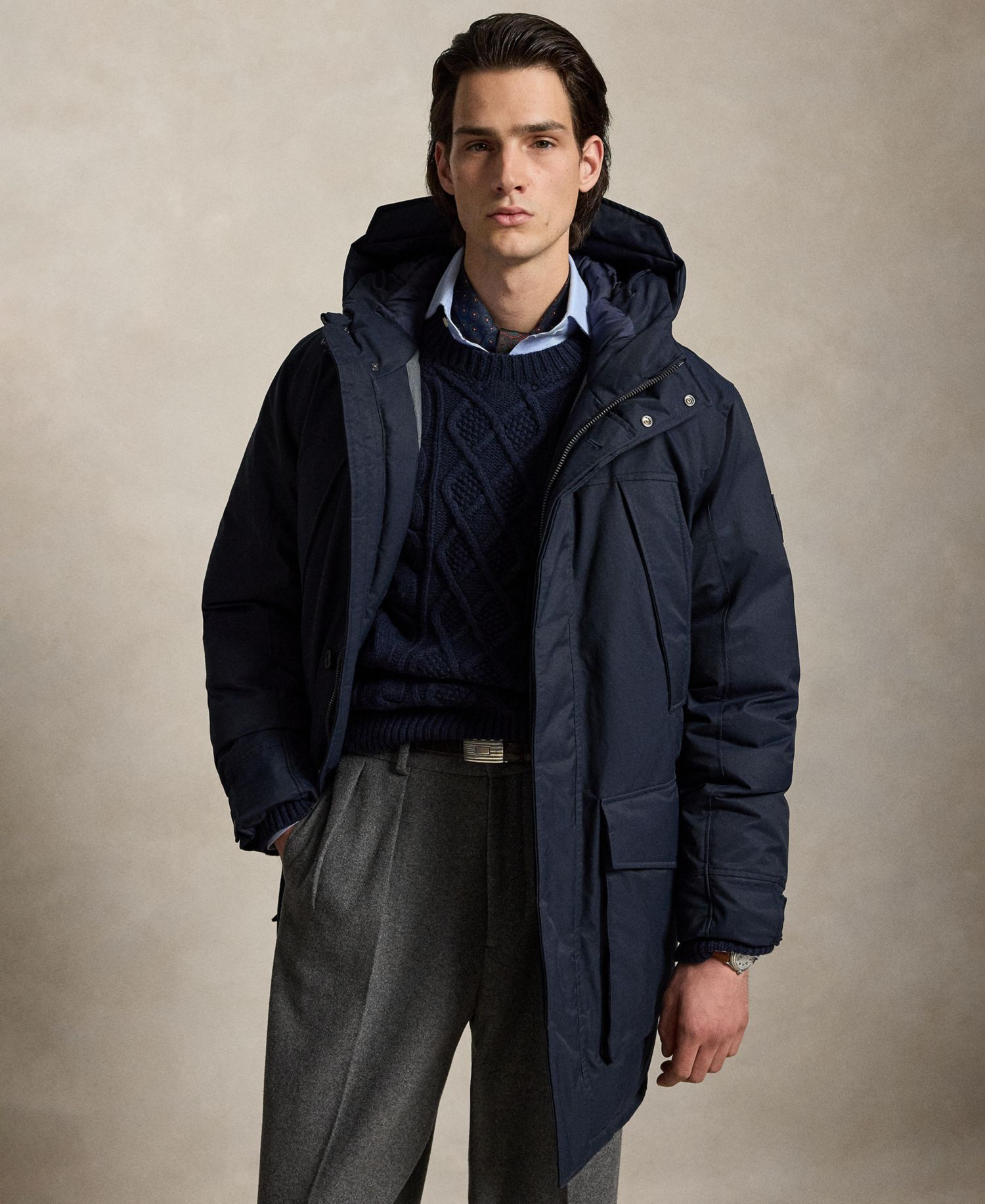 Men's Lennox Down Hooded Water-Resistant Parka