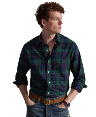 Men's Classic-Fit Plaid Twill Shirt 