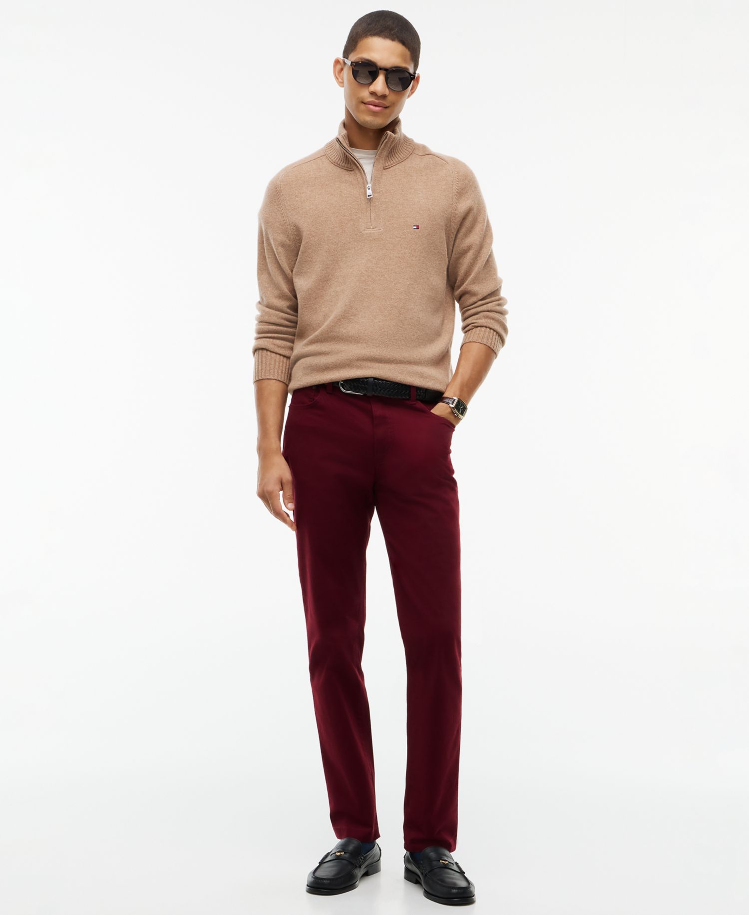 Men's Denton Straight-Fit Five-Pocket Stretch Twill Pants