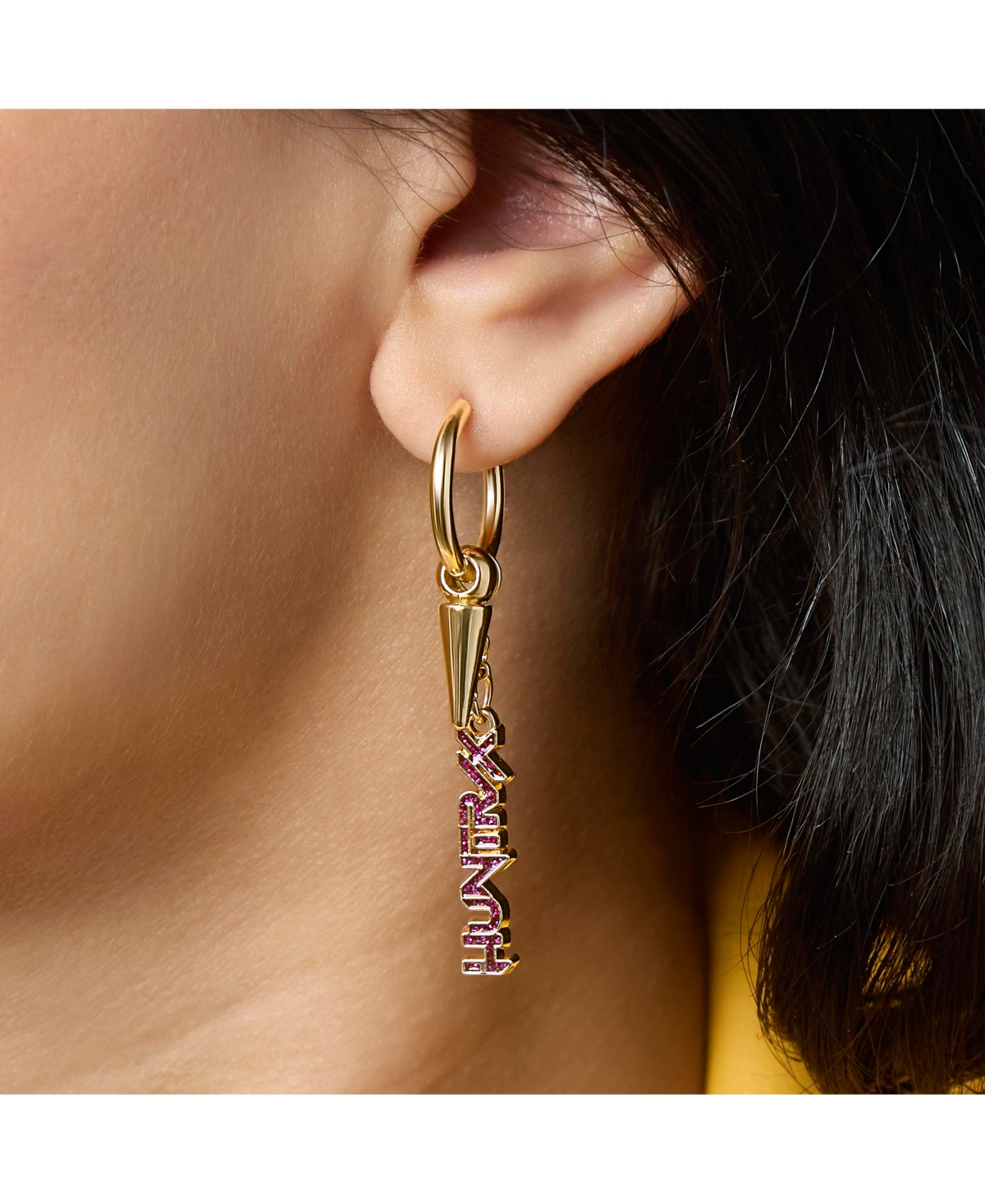 KPop Demon Hunters Huntrix Hoop Earrings Official License, KPop Gifts