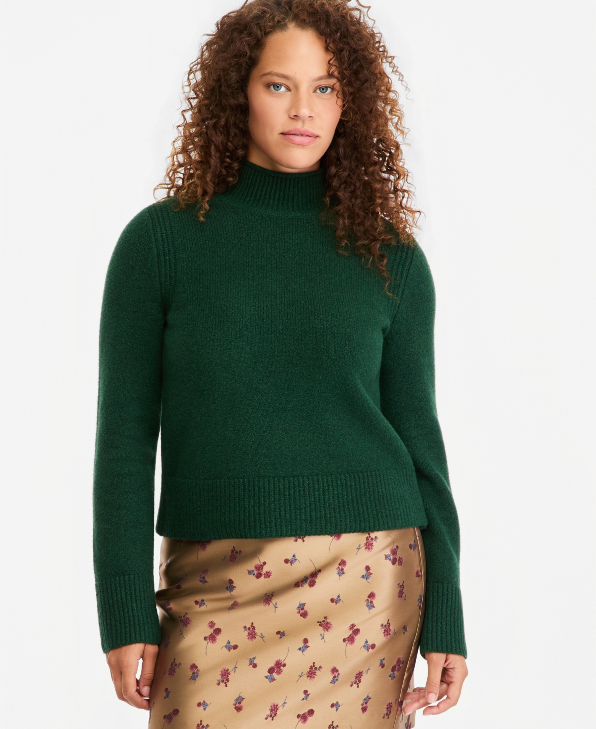 On 34th Women's Roll Mock Neck Sweater, Macy's Exclusive - Ivy League
