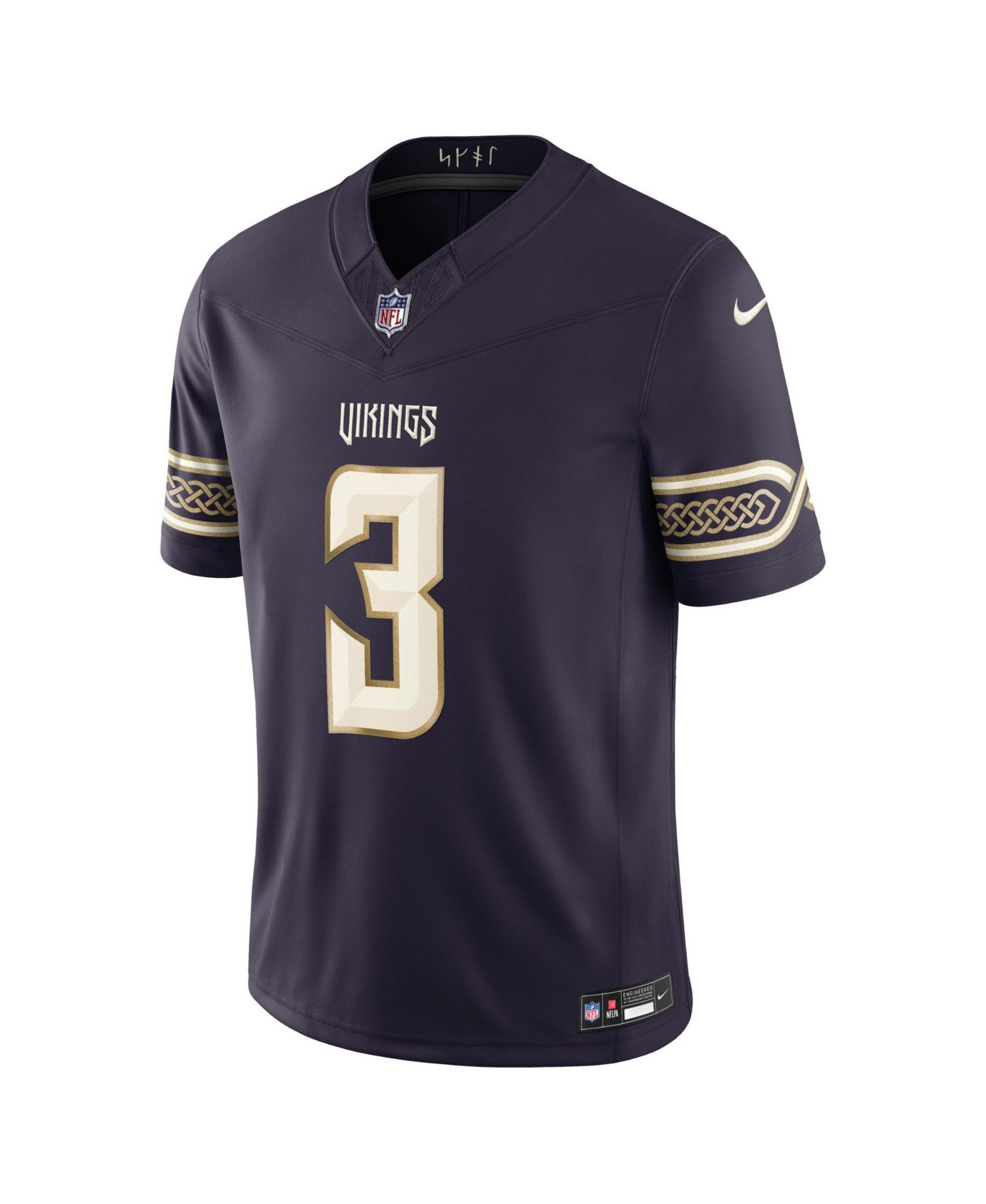 Men's Jordan Addison Purple Minnesota Vikings 2026 Rivalries Collection Vapor F.U.S.E Stitched Limited Jersey