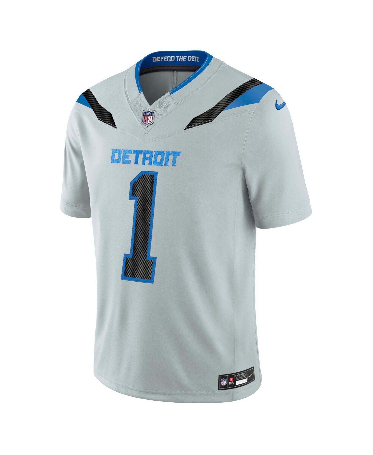 Men's Jameson Williams Silver Detroit Lions 2026 Rivalries Collection Vapor F.U.S.E Stitched Limited Jersey