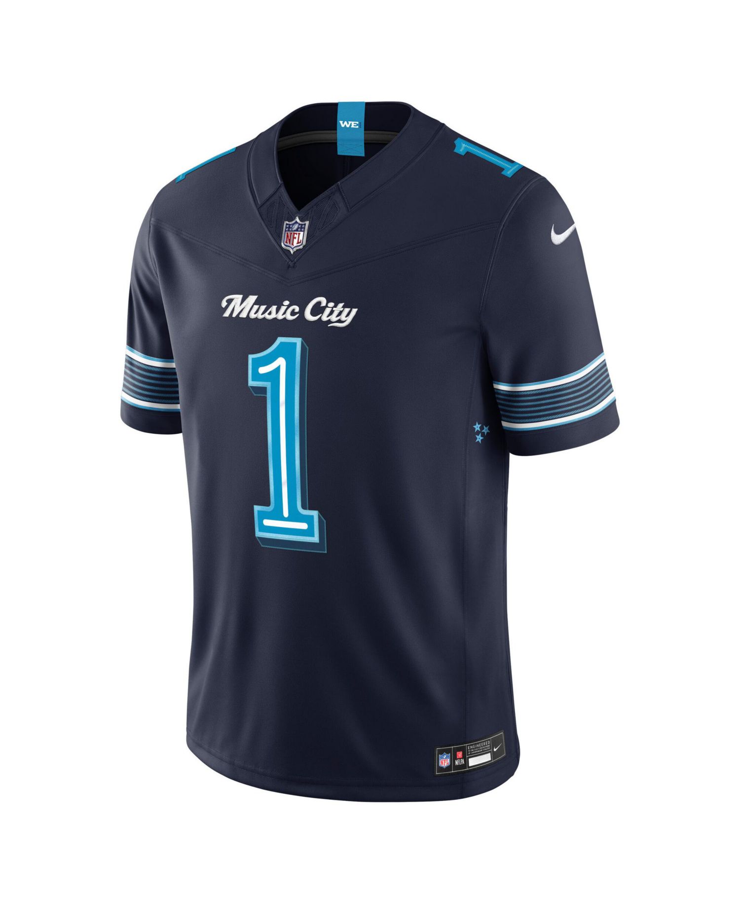 Men's Cameron Ward College Navy Tennessee Titans 2026 Rivalries Collection Vapor F.U.S.E Stitched Limited Jersey