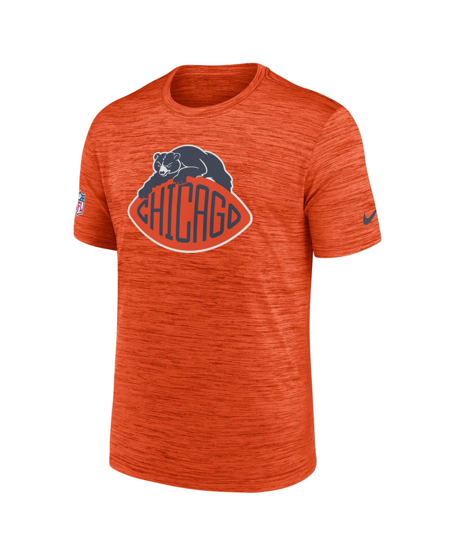 Men's Orange Chicago Bears 2026 Rivalries Collection Sideline Velosity T-Shirt