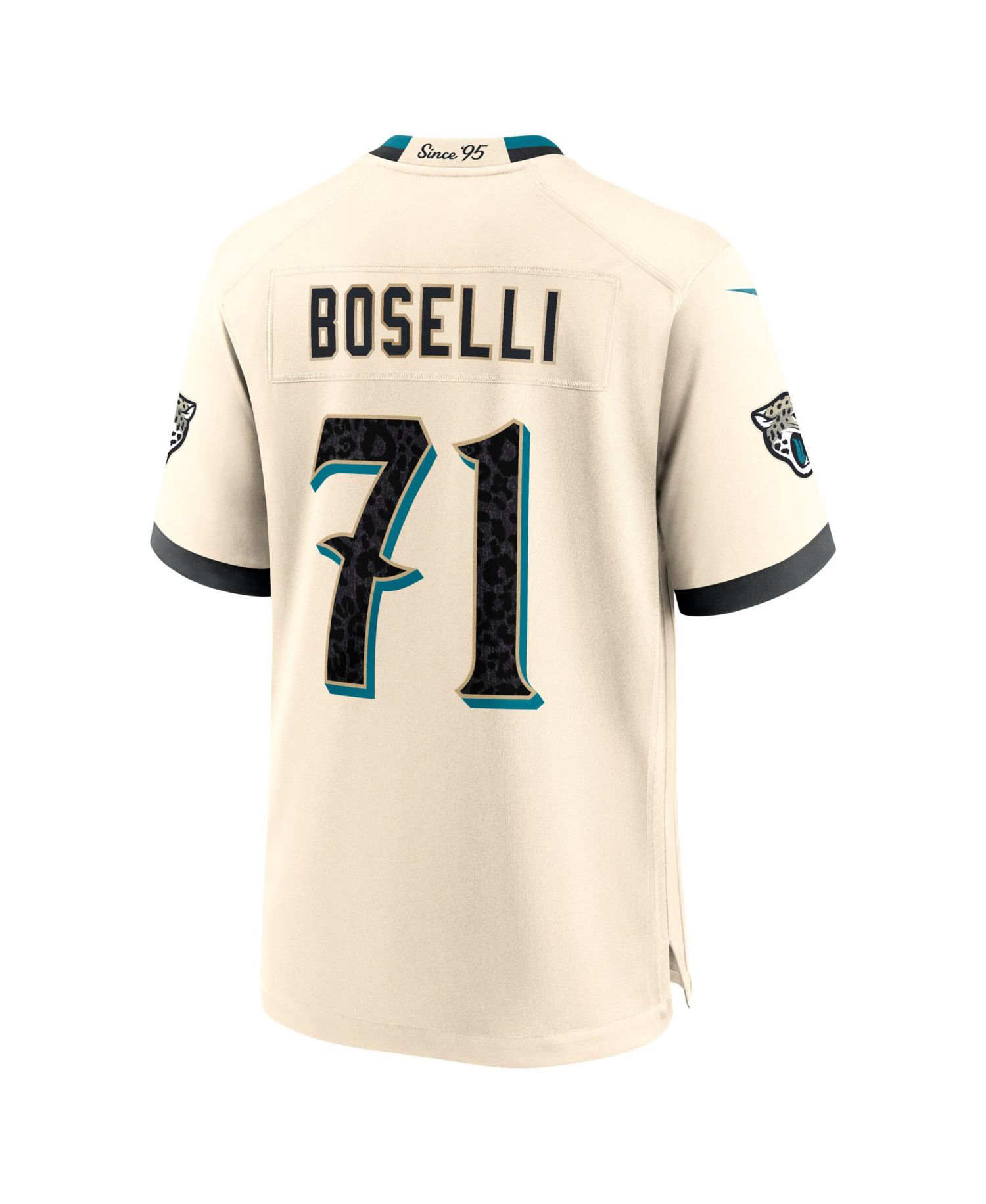 Men's Tony Boselli Natural Jacksonville Jaguars 2026 Rivalries Collection Game Jersey