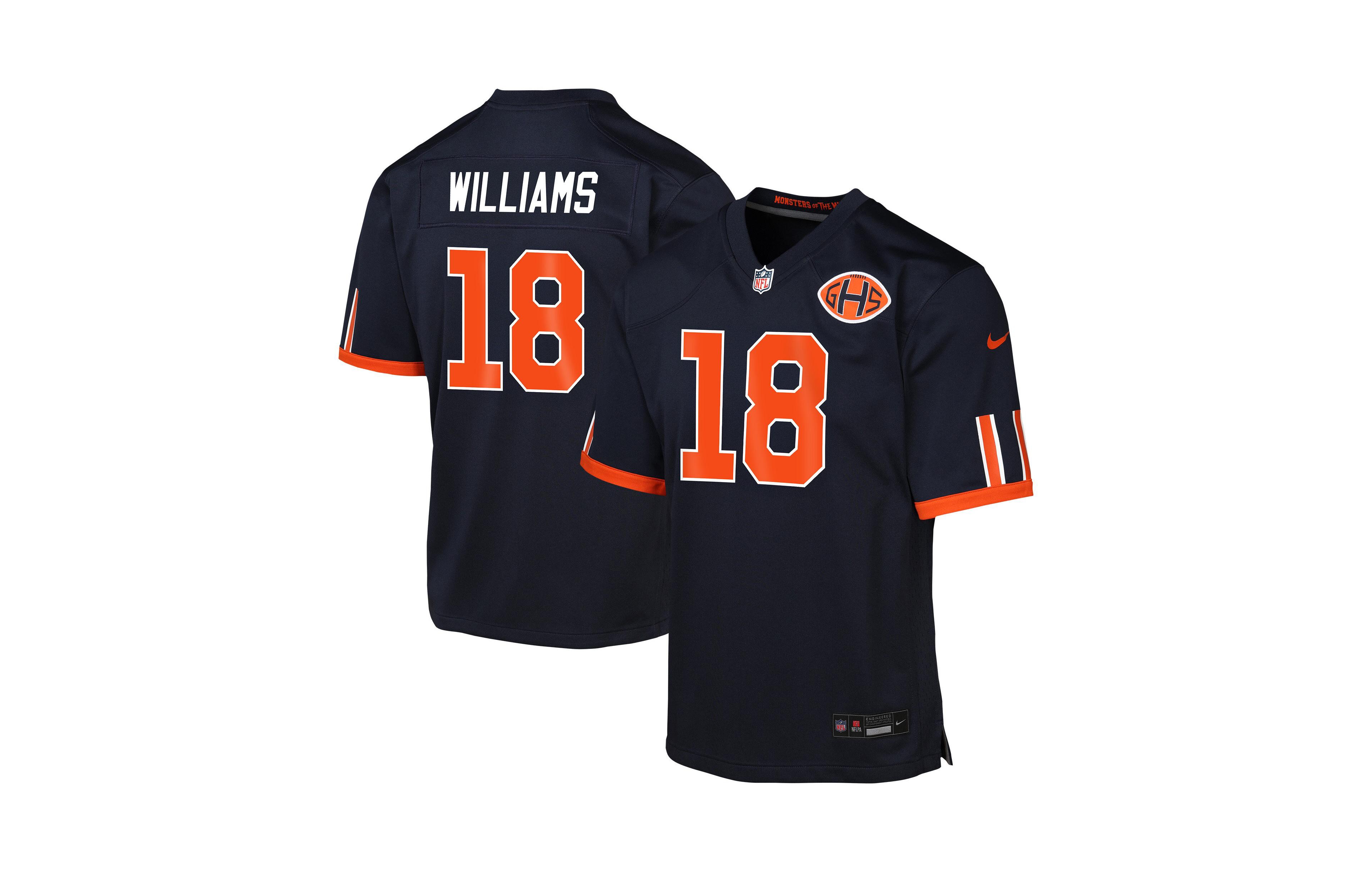 Nike Big Boys and Girls Caleb Williams Navy Chicago Bears 2026 Rivalries Collection Game Jersey
