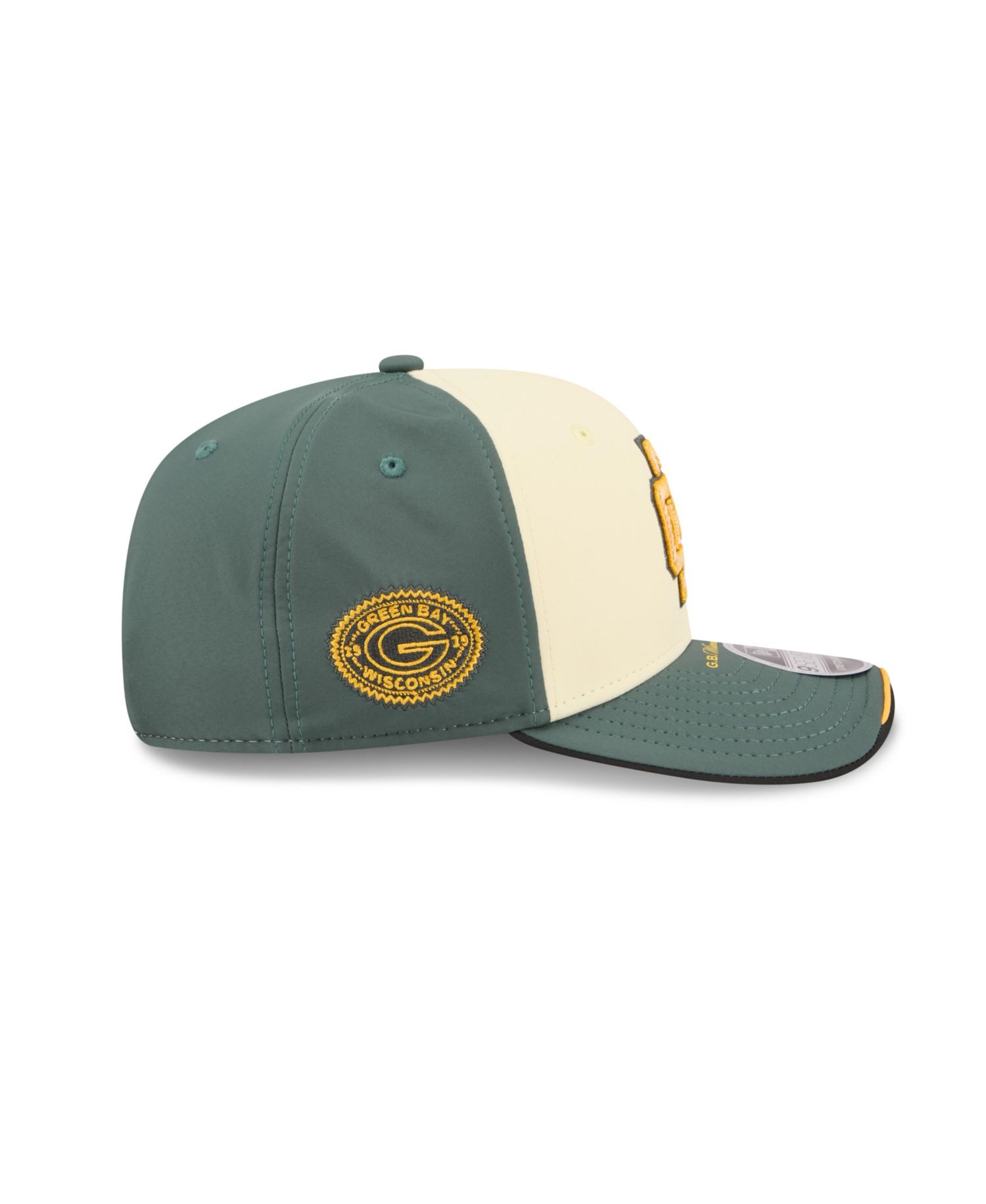 Men's Cream/Green Bay Packers 2026 Rivalries Collection Sideline 9SEVENTY Adjustable Hat