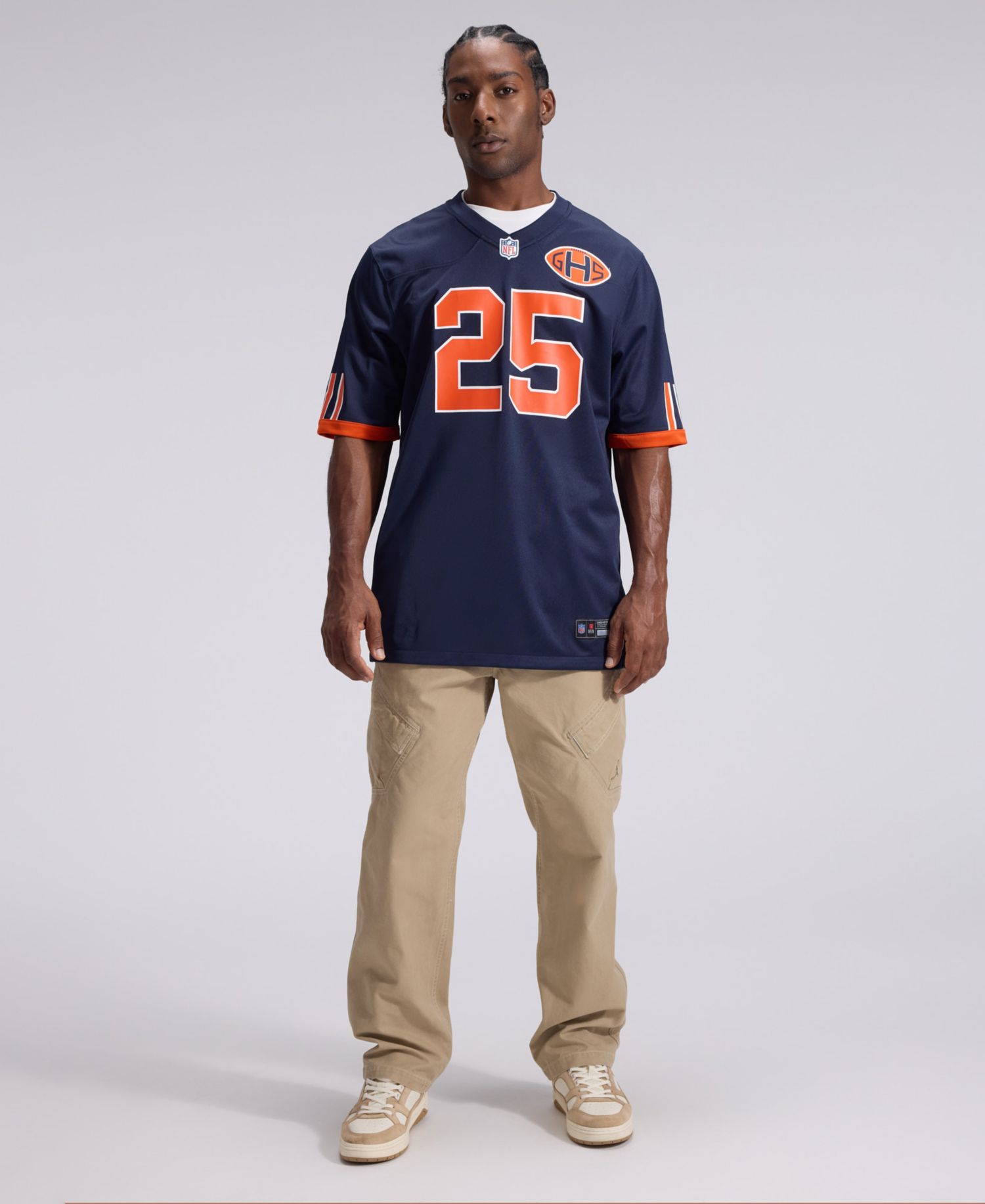 Men's Kyle Monangai Navy Chicago Bears 2026 Rivalries Collection Game Jersey