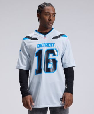 Men's Jared Goff Silver Detroit Lions 2026 Rivalries Collection Game Jersey