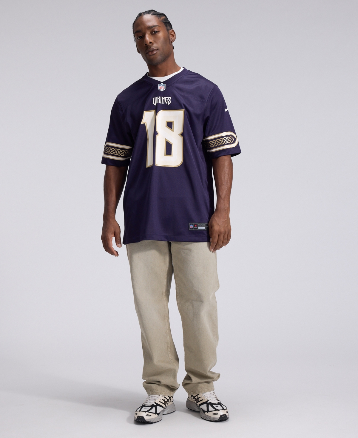 Nike Men's Justin Jefferson Purple Minnesota Vikings 2026 Rivalries Collection Game Jersey