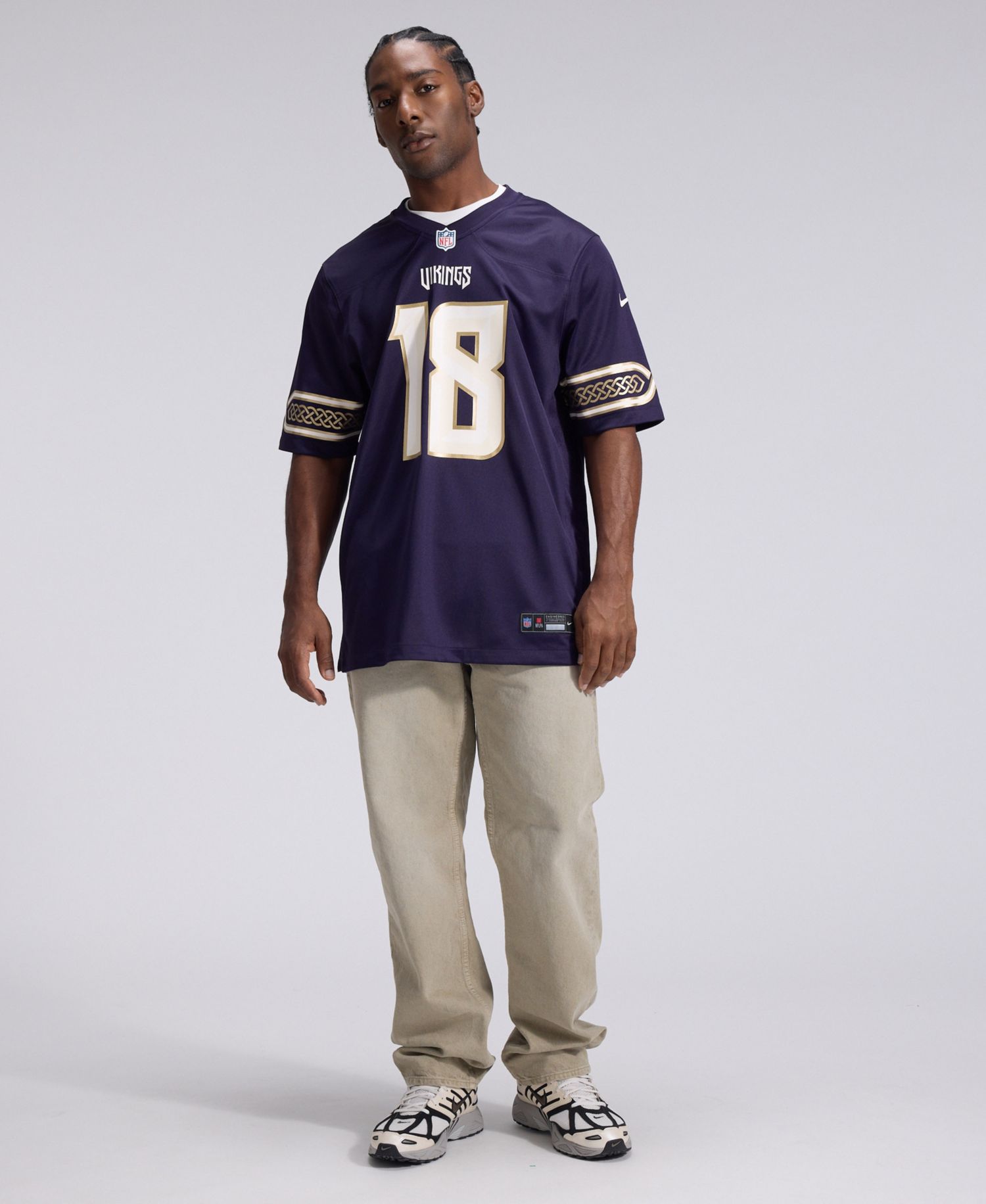 Men's Justin Jefferson Purple Minnesota Vikings 2026 Rivalries Collection Game Jersey