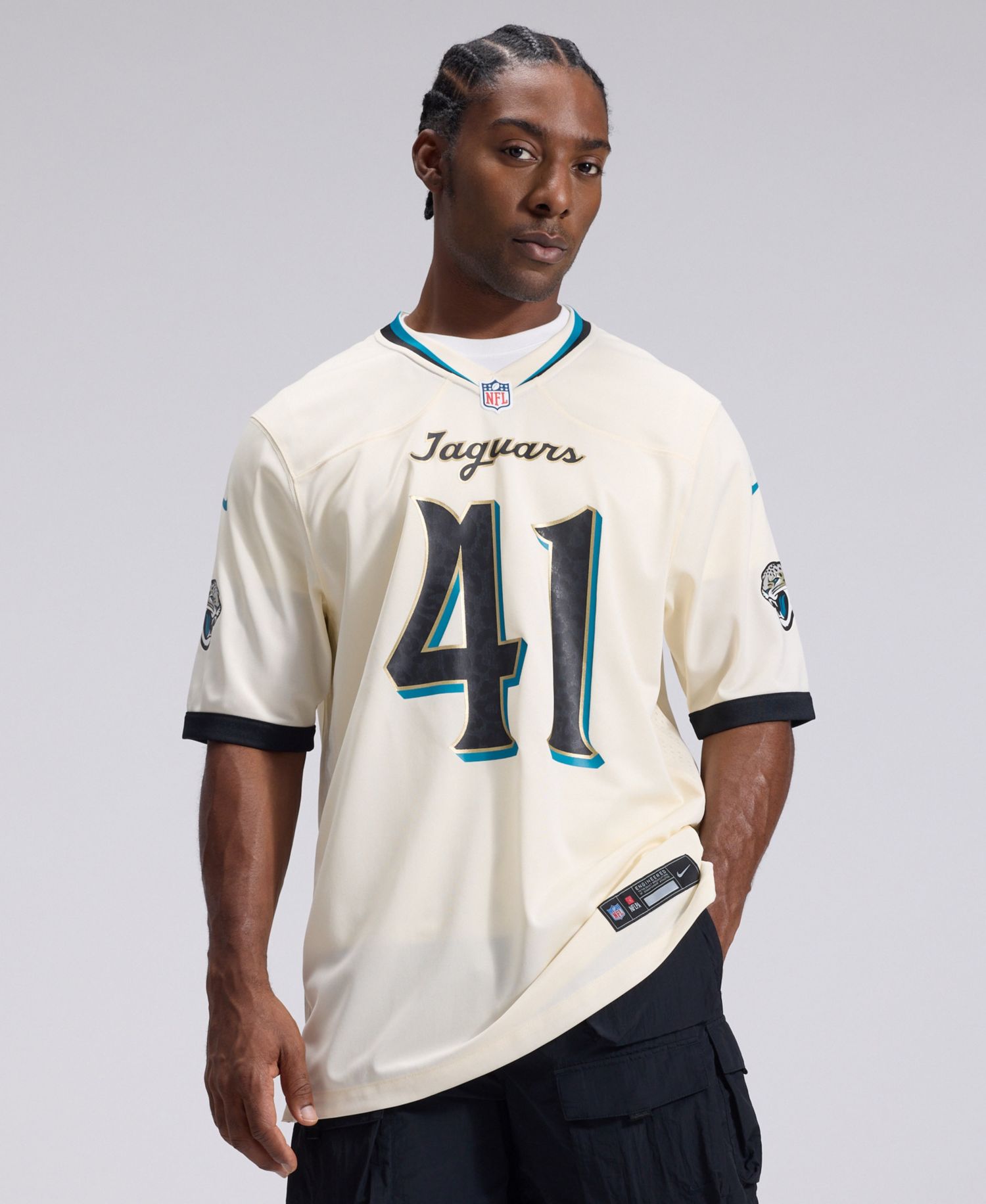 Men's Josh Hines-Allen Natural Jacksonville Jaguars 2026 Rivalries Collection Game Jersey