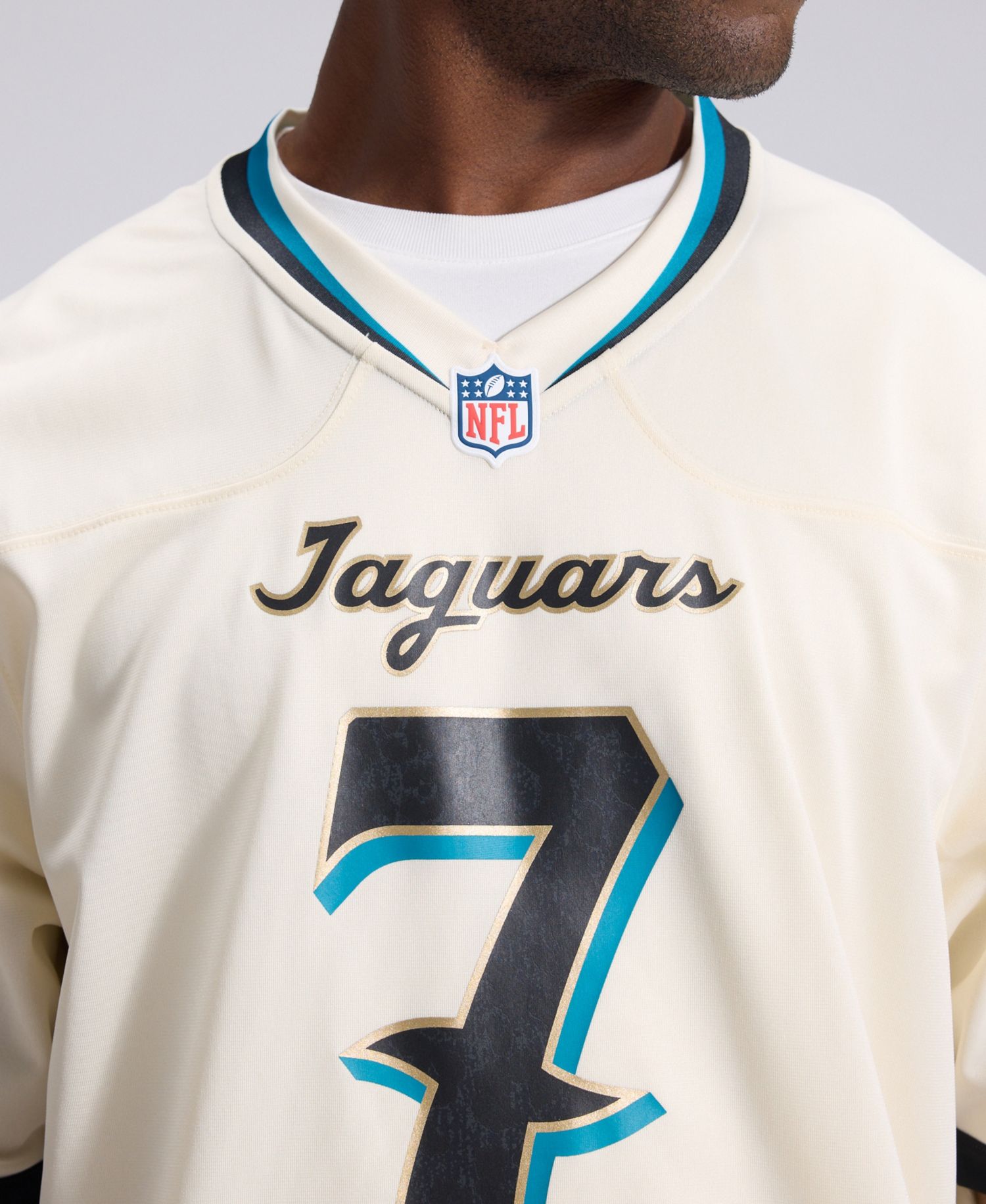Men's Brian Thomas Jr. Natural Jacksonville Jaguars 2026 Rivalries Collection Game Jersey