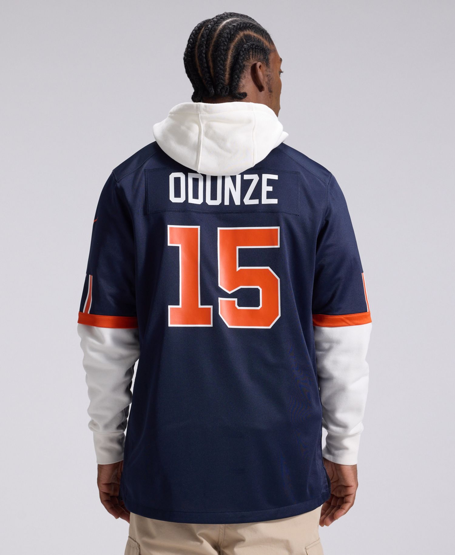 Men's Rome Odunze Navy Chicago Bears 2026 Rivalries Collection Game Jersey