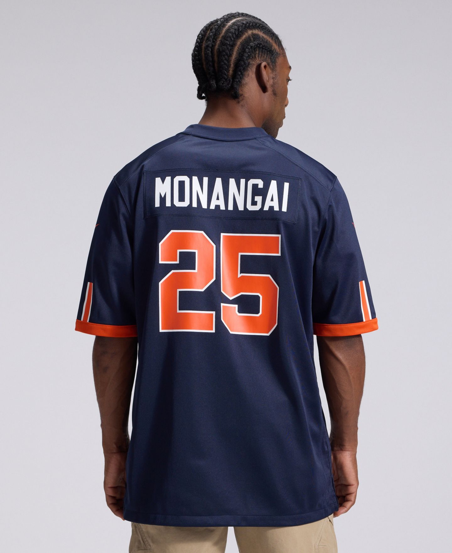 Мужской топ Nike Kyle Monangai Navy Chicago Bears 2026 Rivalries Collection Game Jersey — фото 5