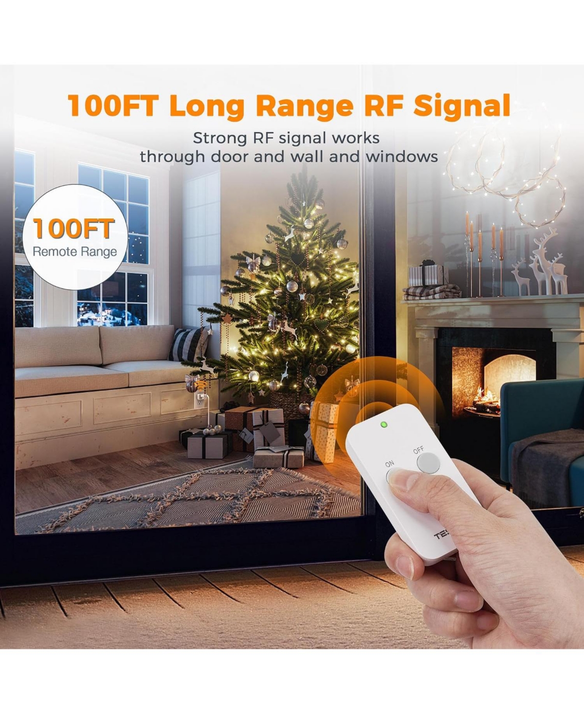 Tessan Remote Control Outlet with Wireless On/Off Switch