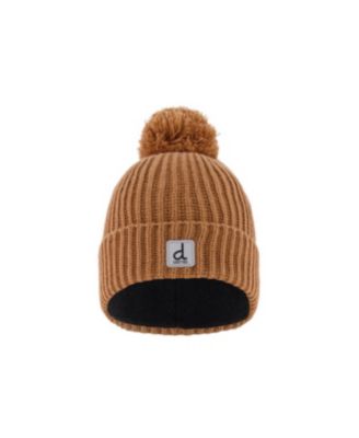 Boys' Pompom Fleece-Lined Beanie
